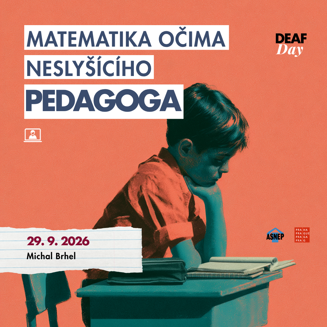 plakát k&nbsp;Matematice očima neslyšícího pedagoga; zdroj: Tiché zprávy