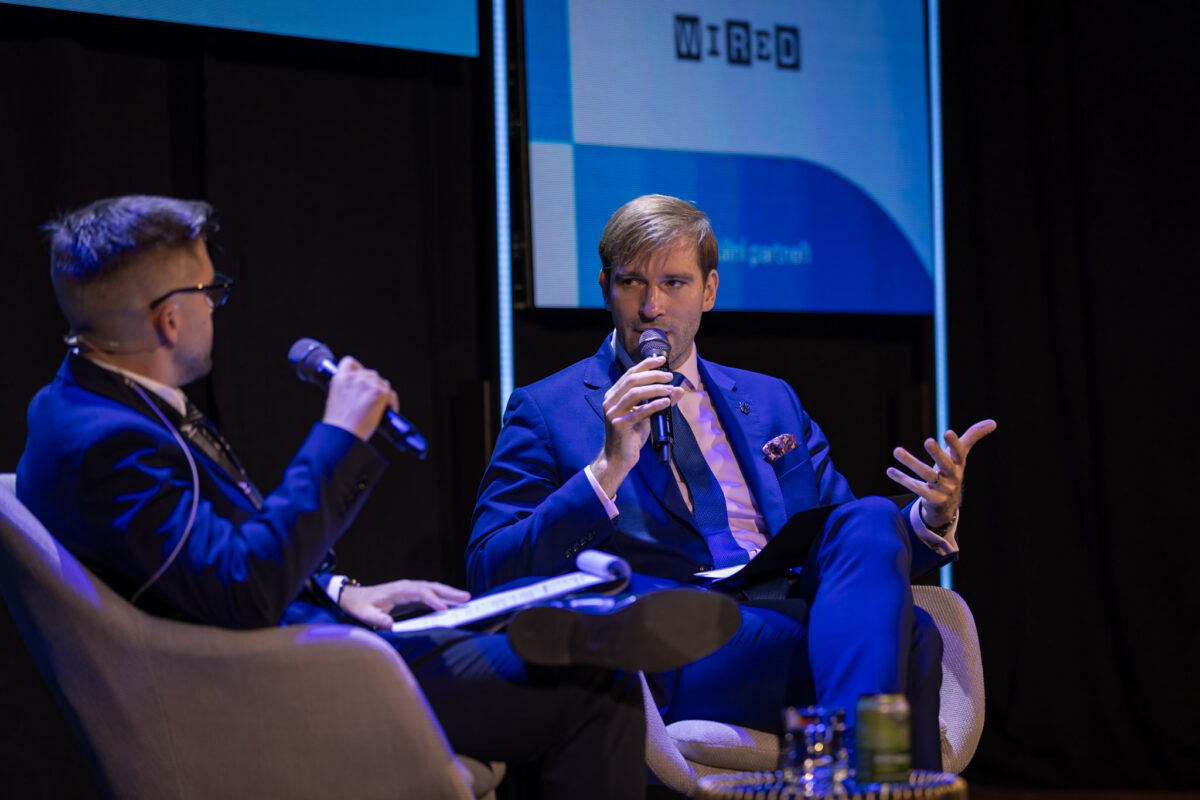 Konference AI transformace ve zdravotnictví, Matěj Misař, Adam Vojtěch; zdroj: ČAUI